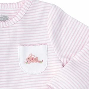 Mud Pie Frenchknot Bunny Sleeper - 0-3 mos.